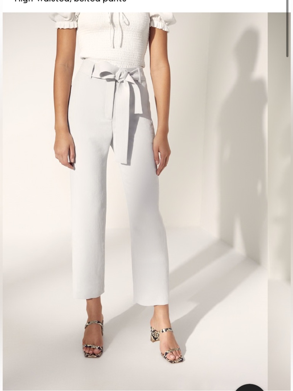 Aritzia Wilfred | the tie front pant in grey
